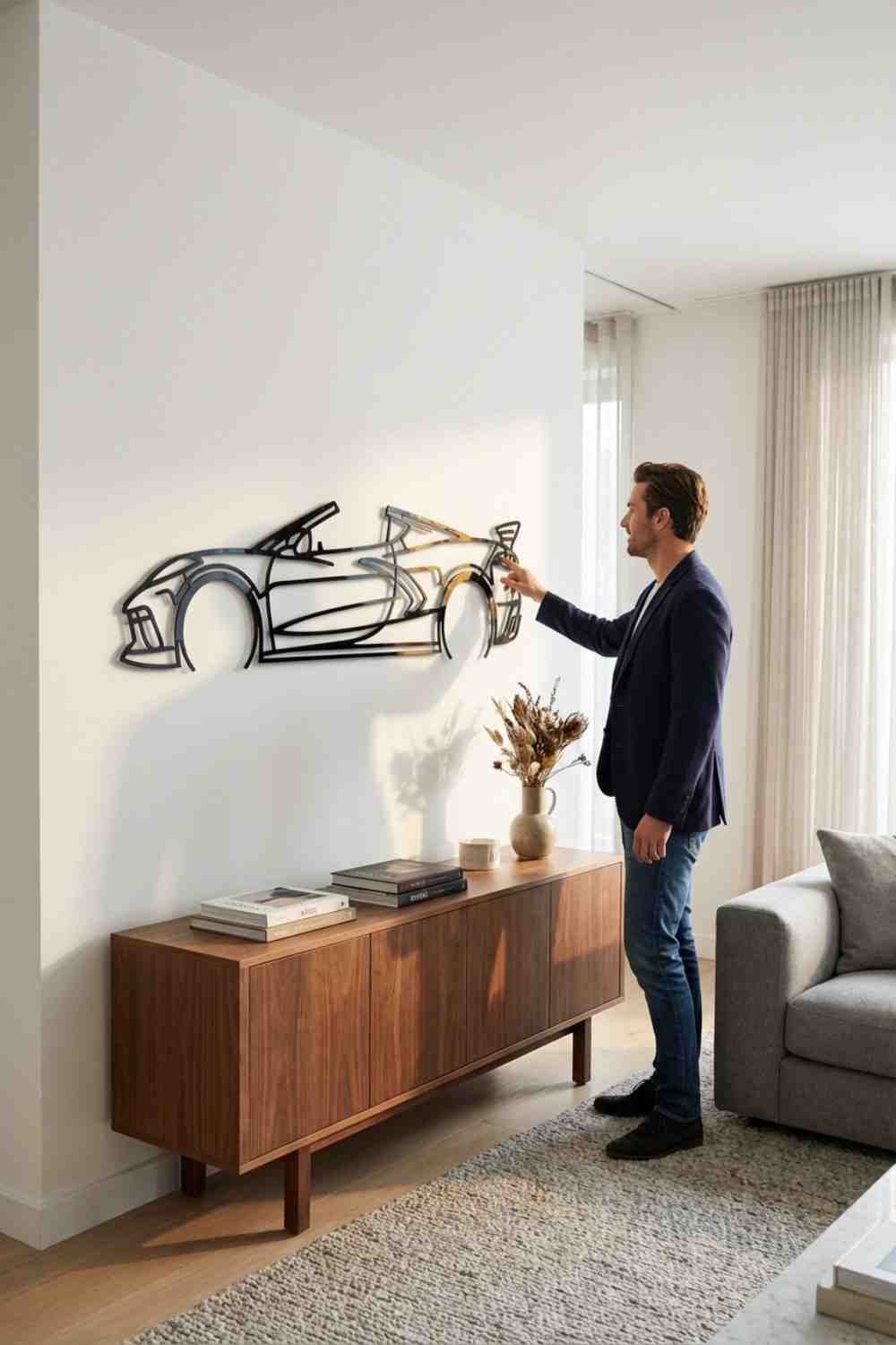 Corvette C8 Convertible Detailed - Cuadro decorativo | Cortayrecorta.es