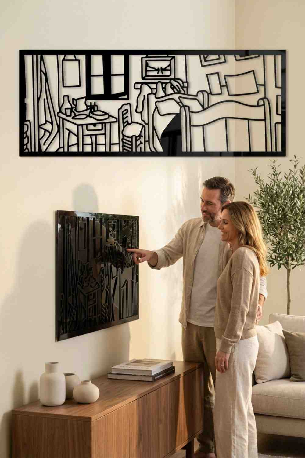 El Dormitorio En Arlés Vincent Van Gogh Panorámico