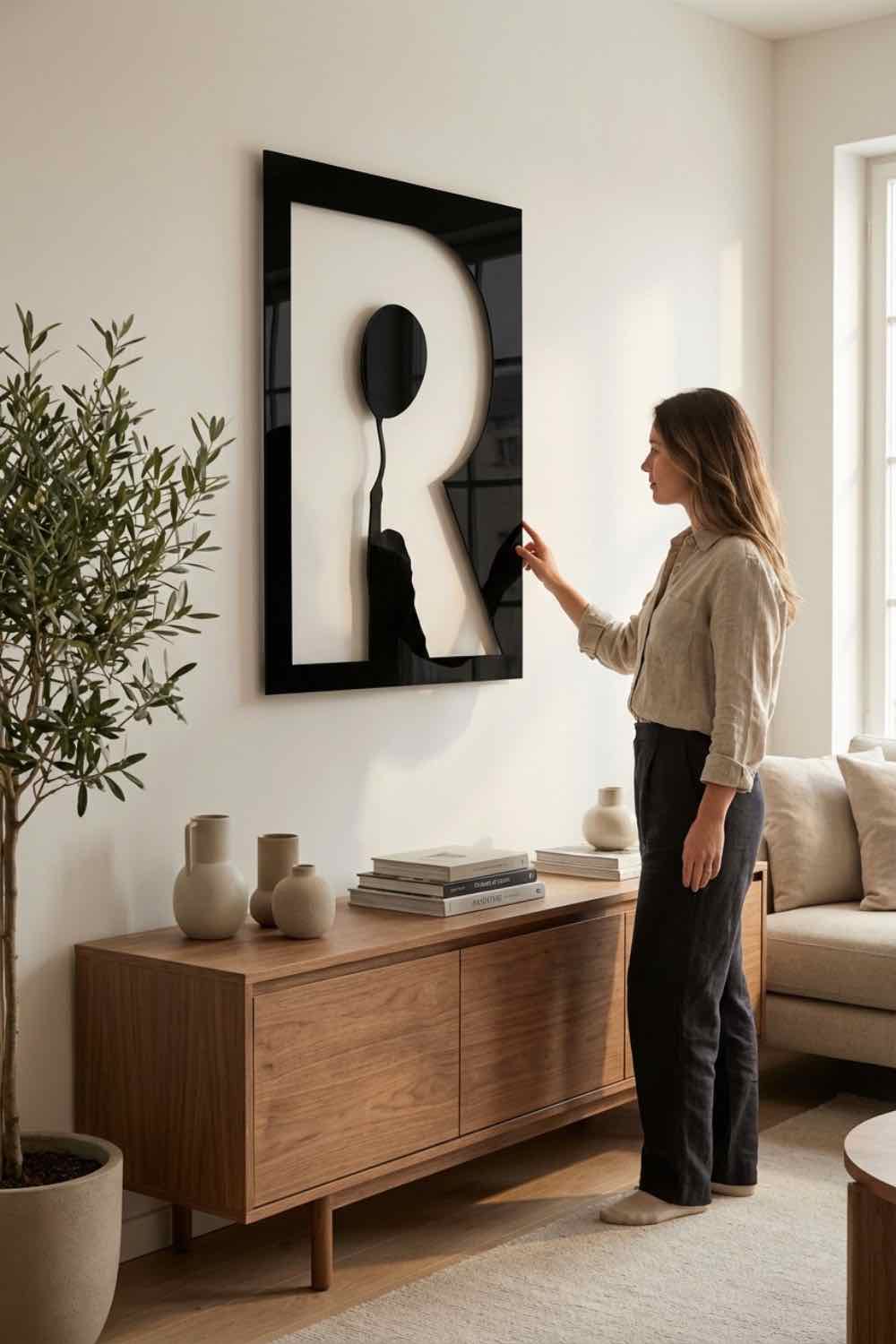 R - Cuadro decorativo | Cortayrecorta.es