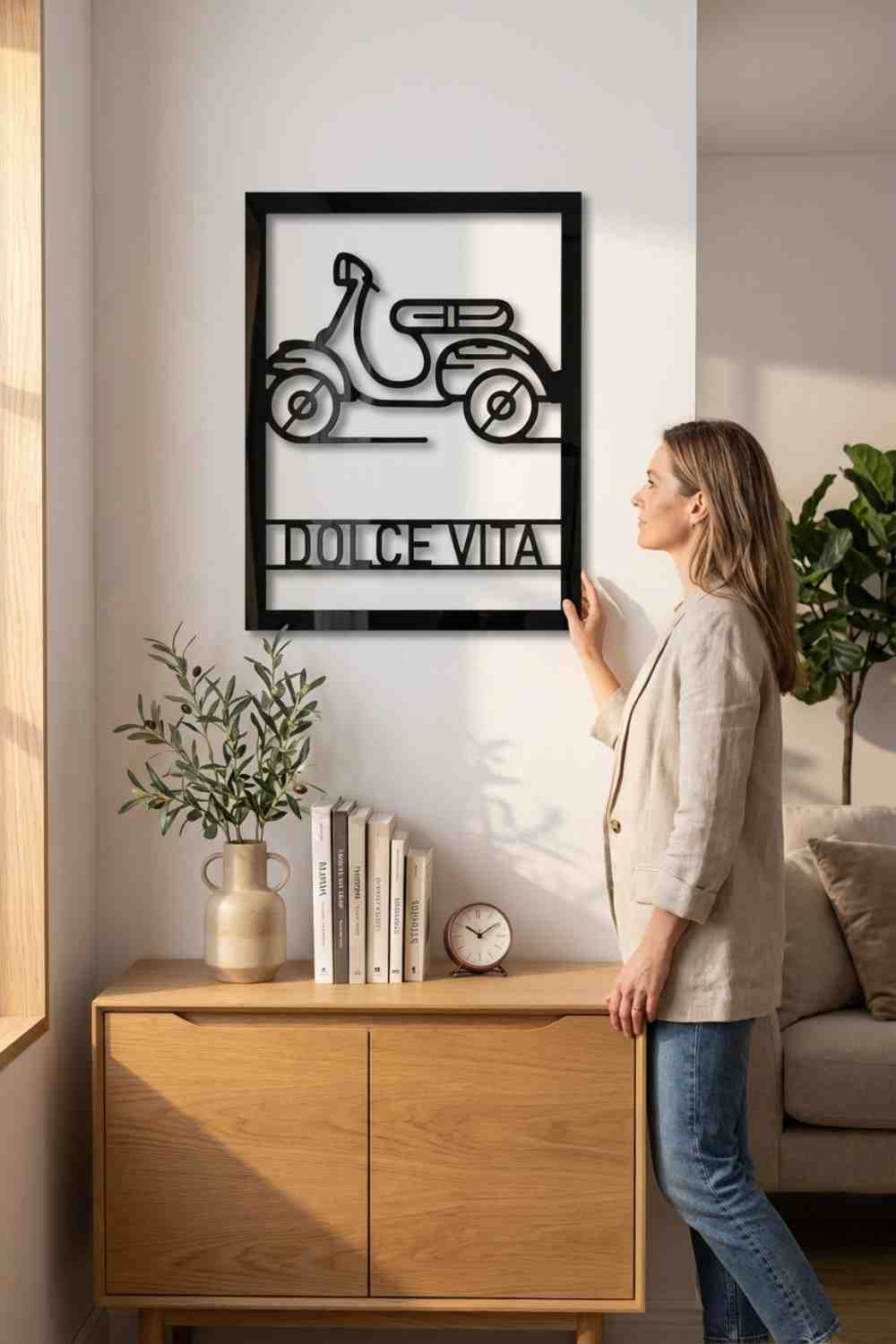 Love Vespa Y La Dolce Vita - Cuadro decorativo | Cortayrecorta.es
