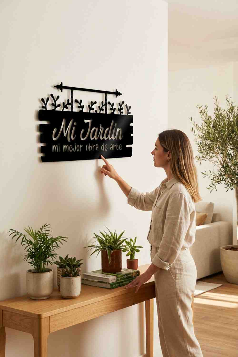 Mi Jardín, Mi Mejor Obra De Arte - Cuadro decorativo | Cortayrecorta.es