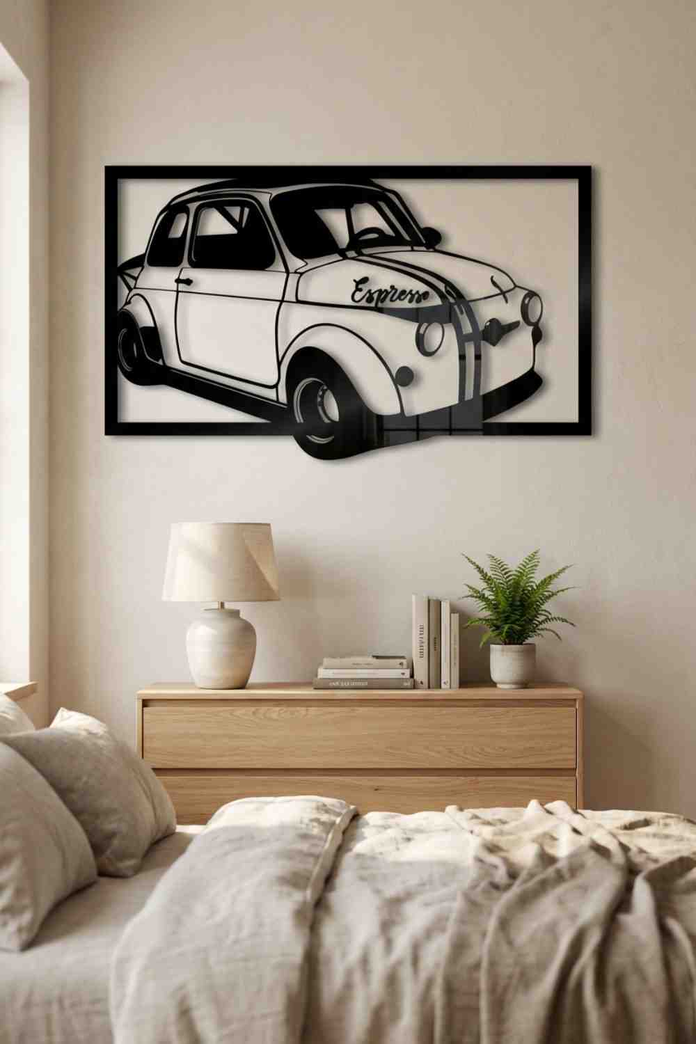 Fiat 500 - Cuadro decorativo | Cortayrecorta.es