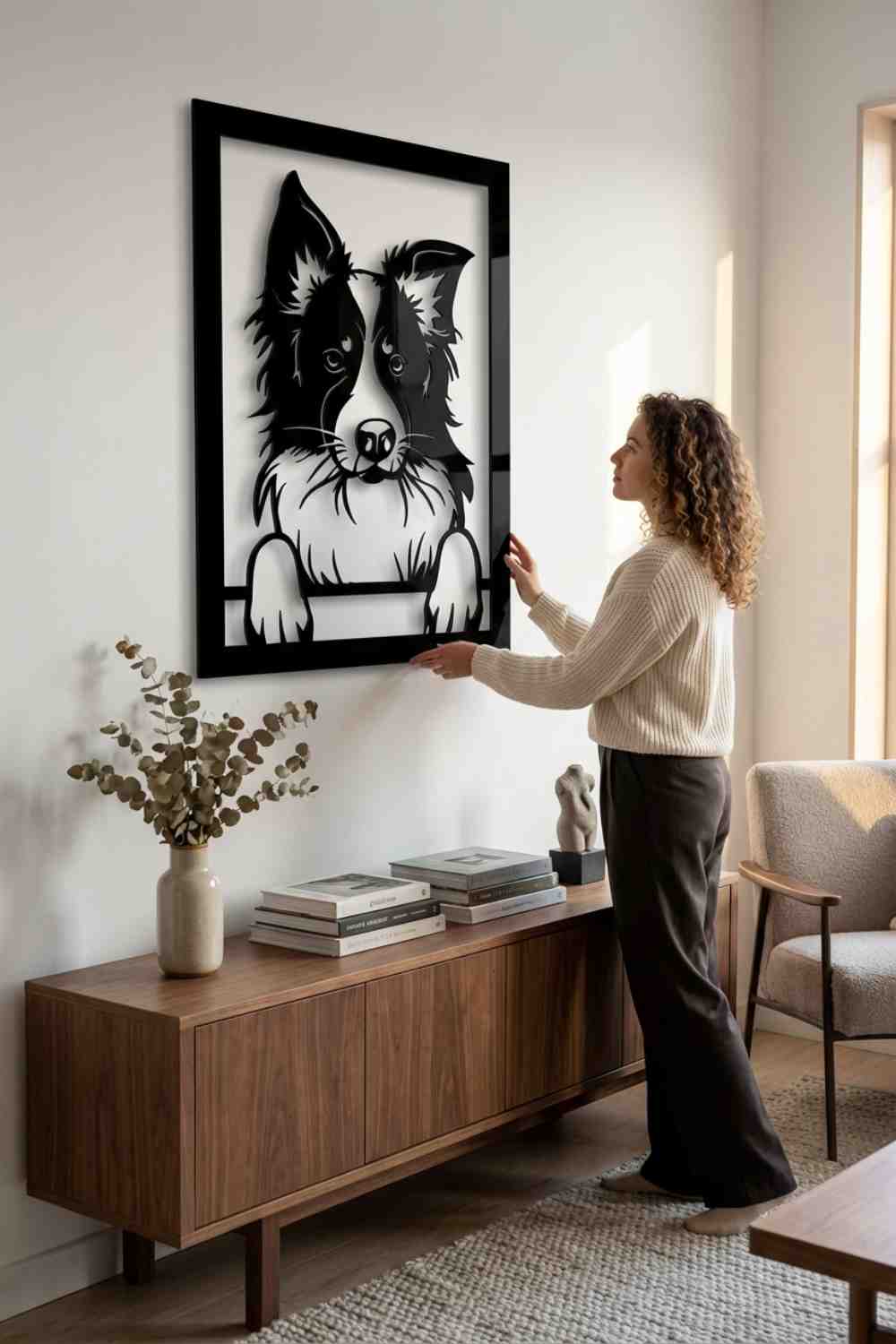 Border Collie - Cuadro decorativo | Cortayrecorta.es