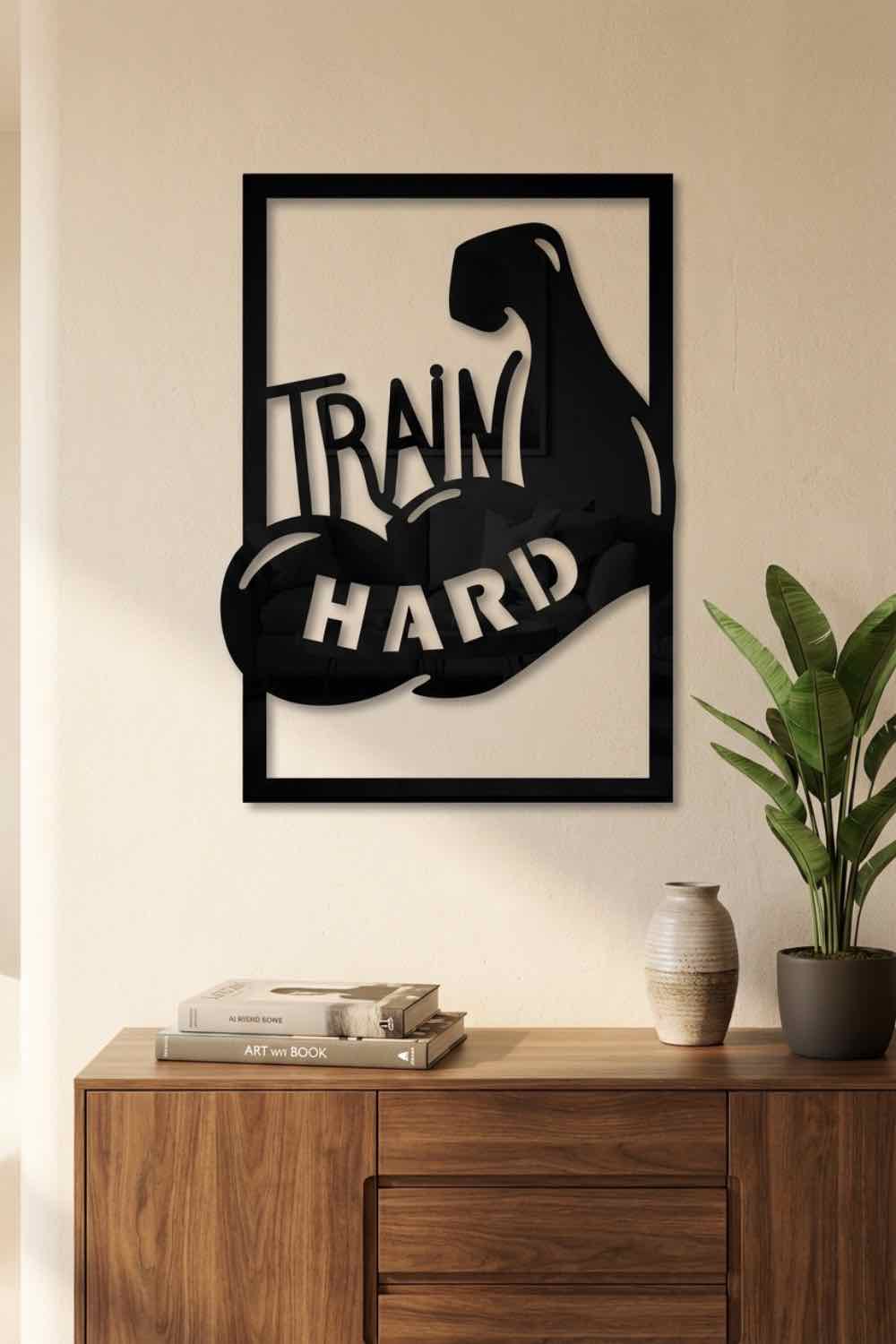 Train Hard - Cuadro decorativo | Cortayrecorta.es