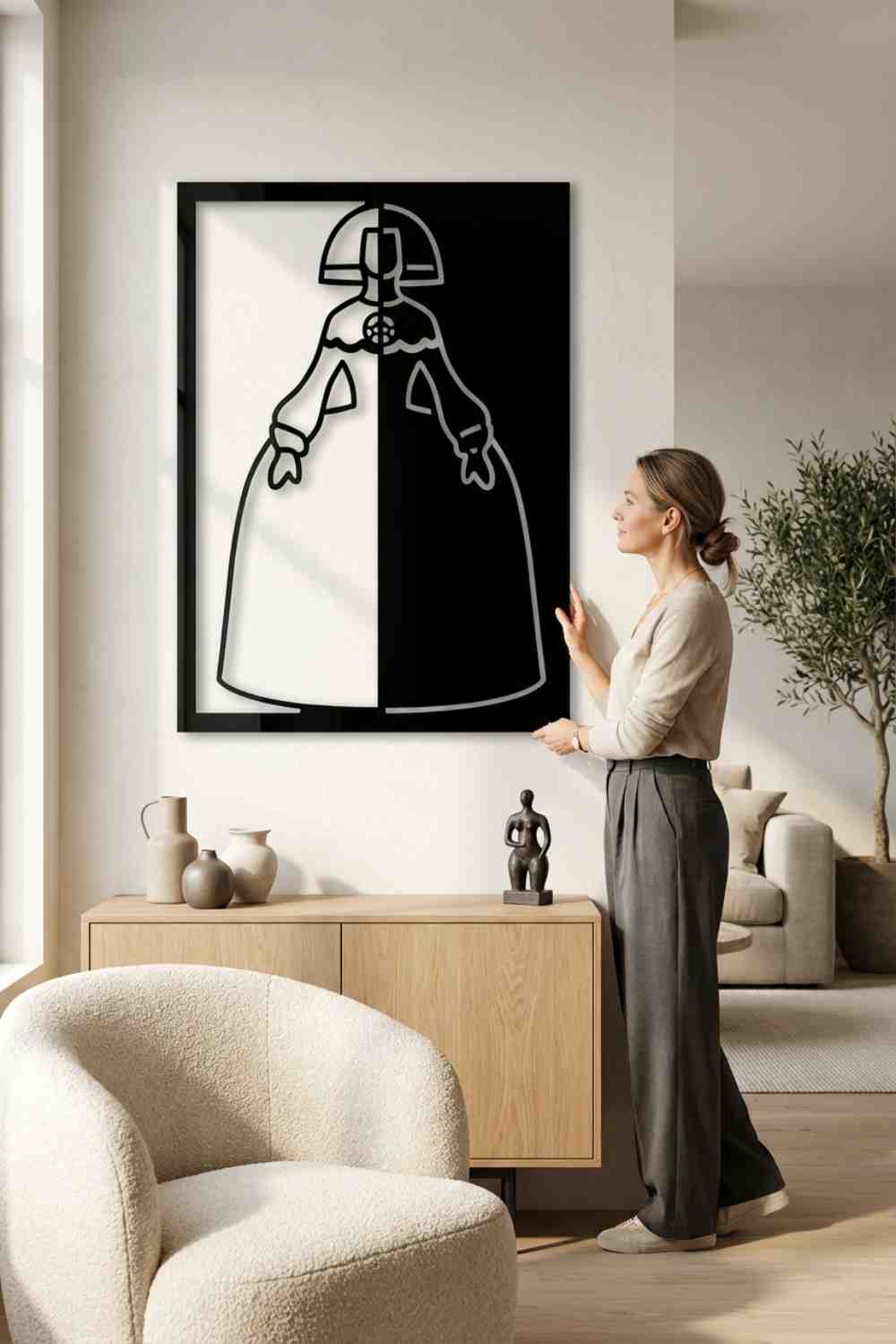 Menina Ying Y Yang - Cuadro decorativo | Cortayrecorta.es