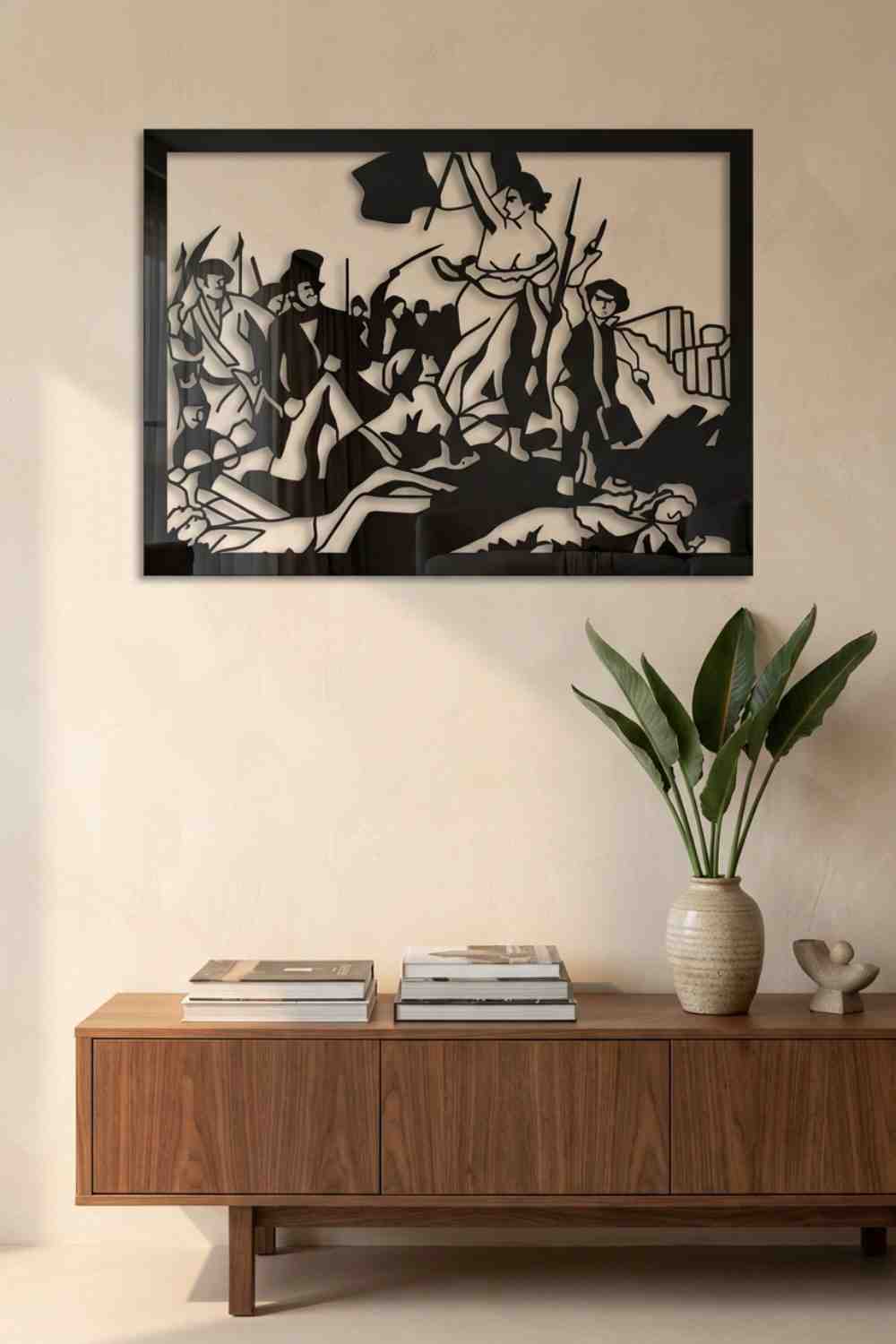 La Libertad Guiando Al Pueblo - Cuadro decorativo | Cortayrecorta.es