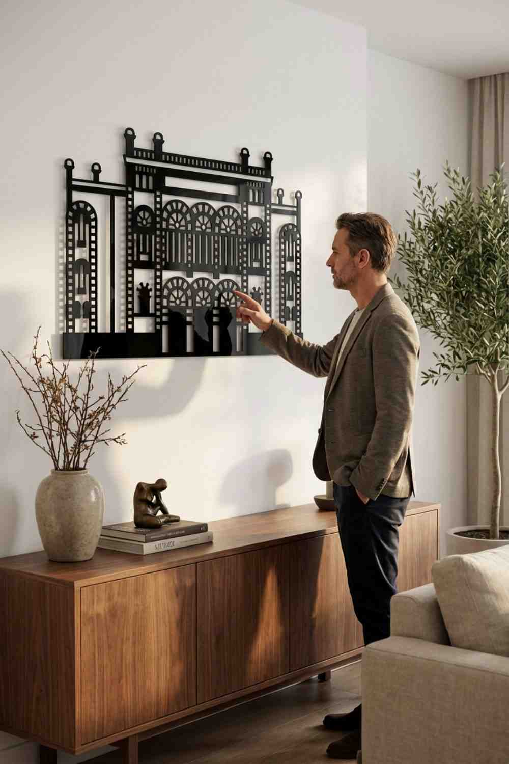 Fachada Teatro Falla - Cuadro decorativo | Cortayrecorta.es