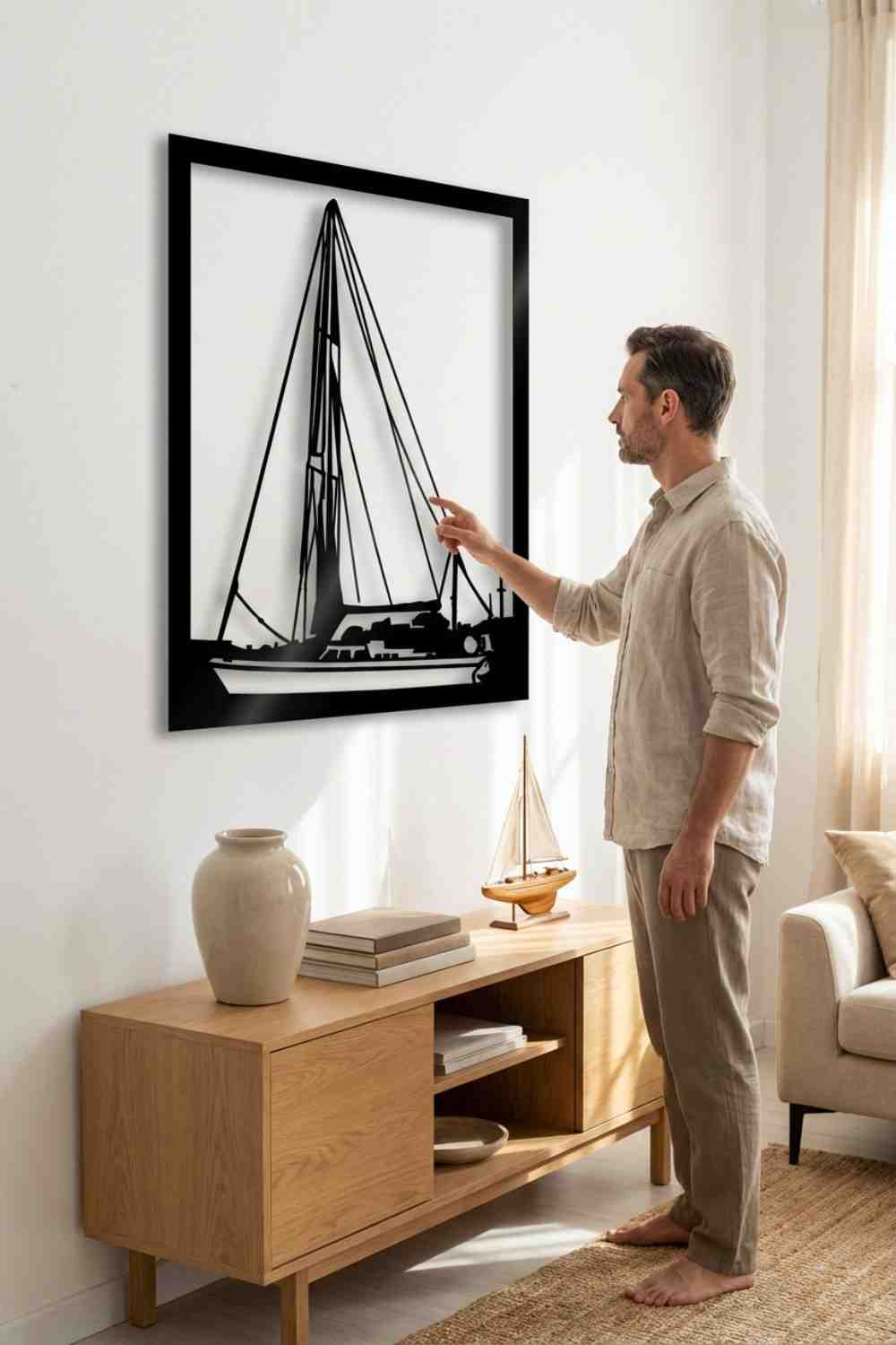 Mi Barco - Cuadro decorativo | Cortayrecorta.es