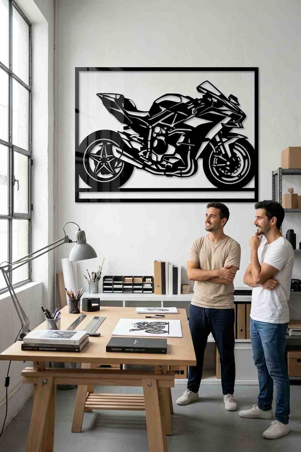 Kawasaki Ninja H2R 2015 - Cuadro decorativo | Cortayrecorta.es
