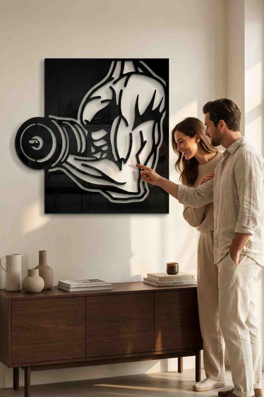 In the gym - Cuadro decorativo | Cortayrecorta.es