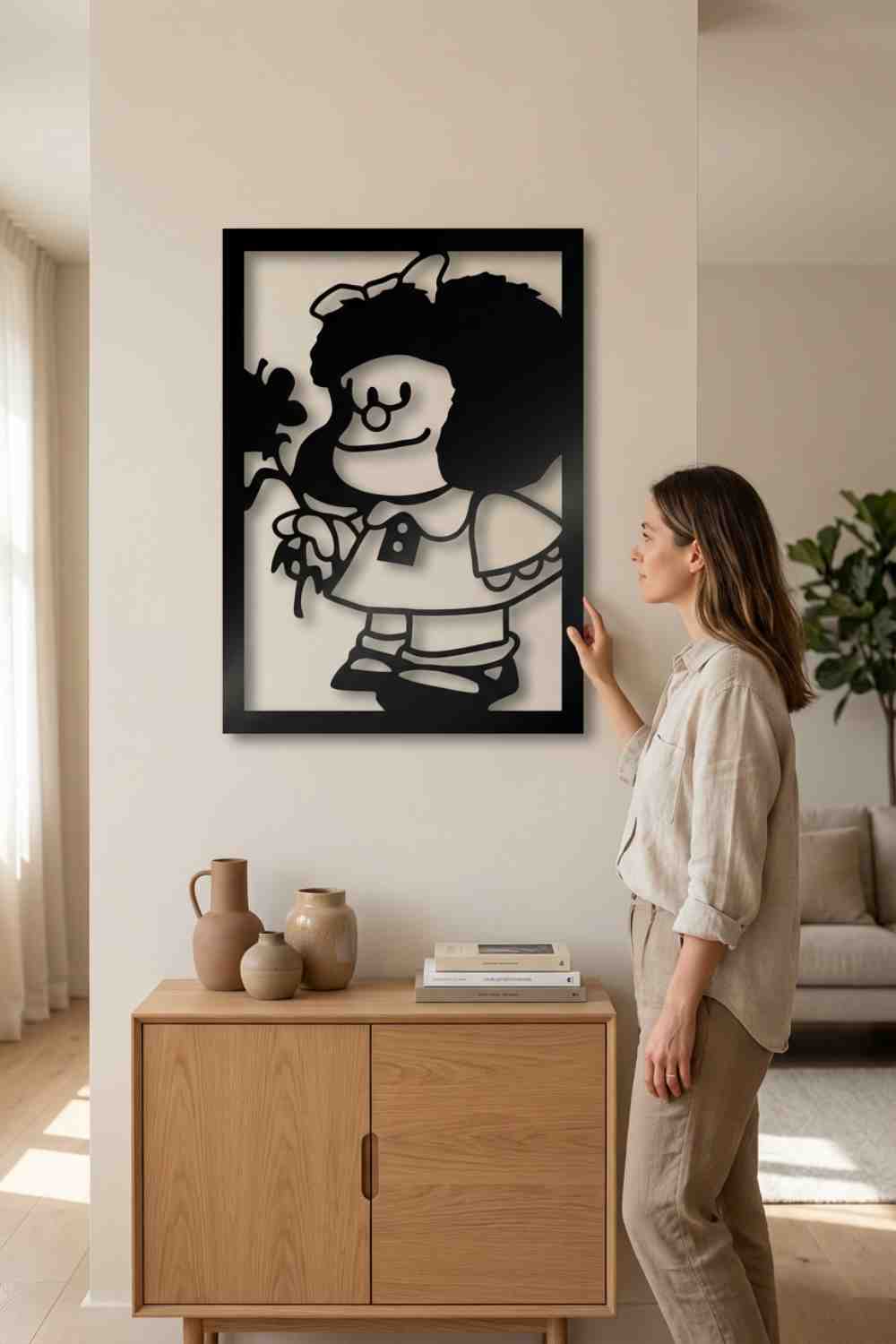 Mafalda - Cuadro decorativo | Cortayrecorta.es