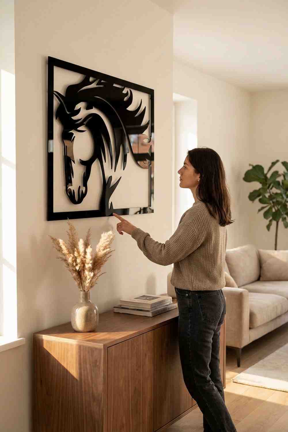El Caballo - Cuadro decorativo | Cortayrecorta.es