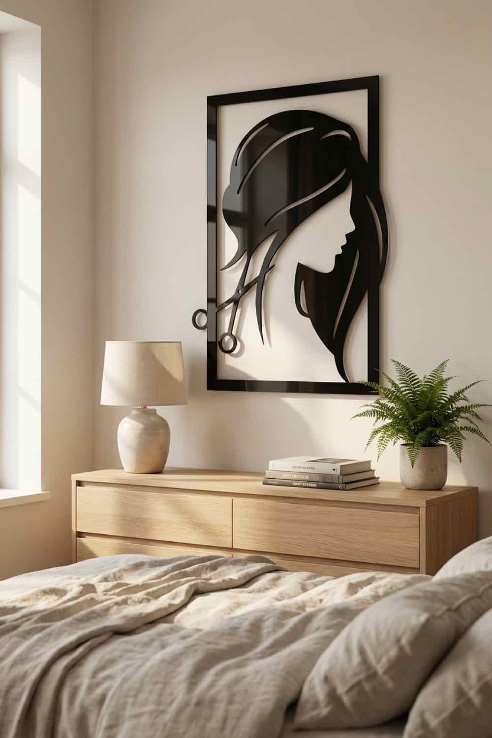 Silueta de mujer - Cuadro decorativo | Cortayrecorta.es
