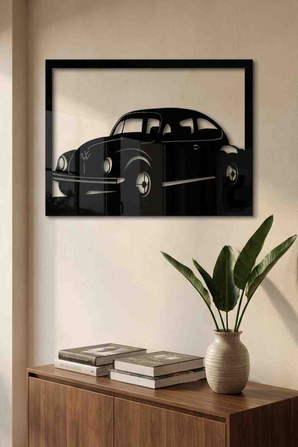 Volkswagen Escarabajo - Cuadro decorativo | Cortayrecorta.es
