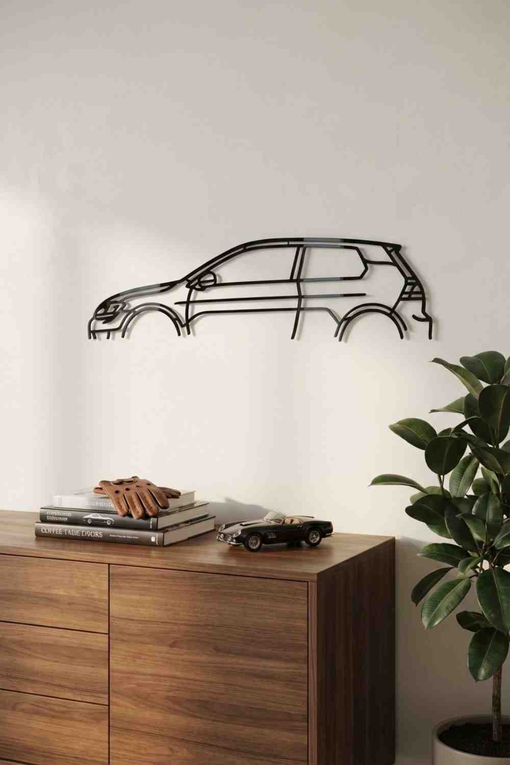 Golf R Mk7 2D - Cuadro decorativo | Cortayrecorta.es