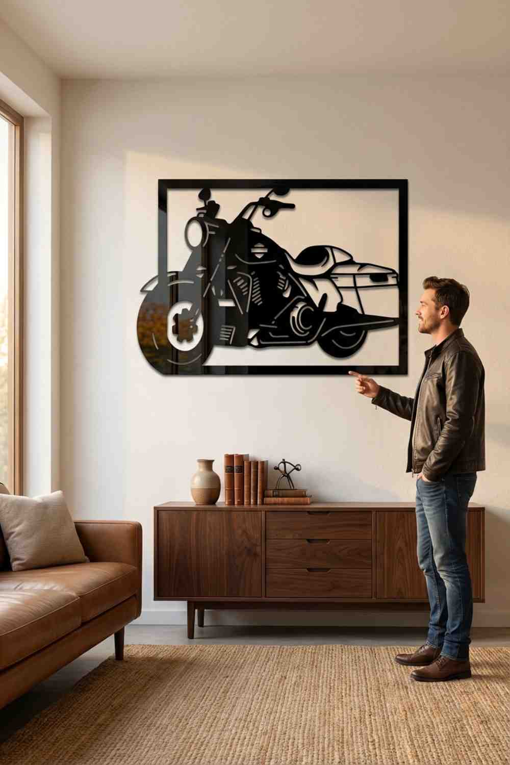 Harley Davidson Road King - Cuadro decorativo | Cortayrecorta.es
