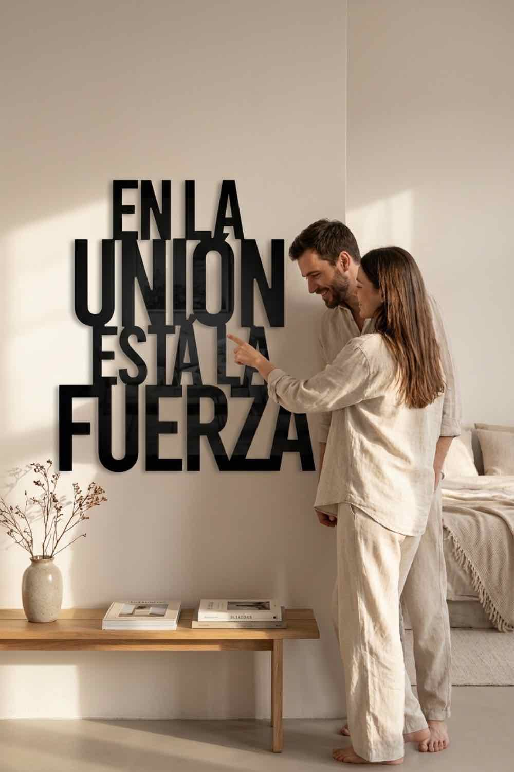 En la unión está la fuerza - Cuadro decorativo | Cortayrecorta.es