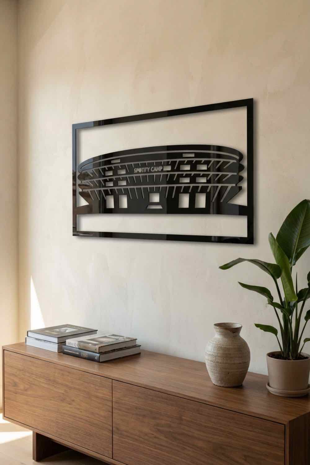 Estadio Camp Nou - Cuadro decorativo | Cortayrecorta.es