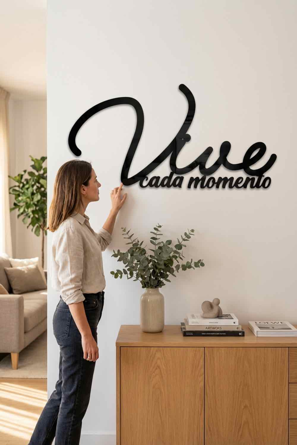 Vive Cada Momento - Cuadro decorativo | Cortayrecorta.es