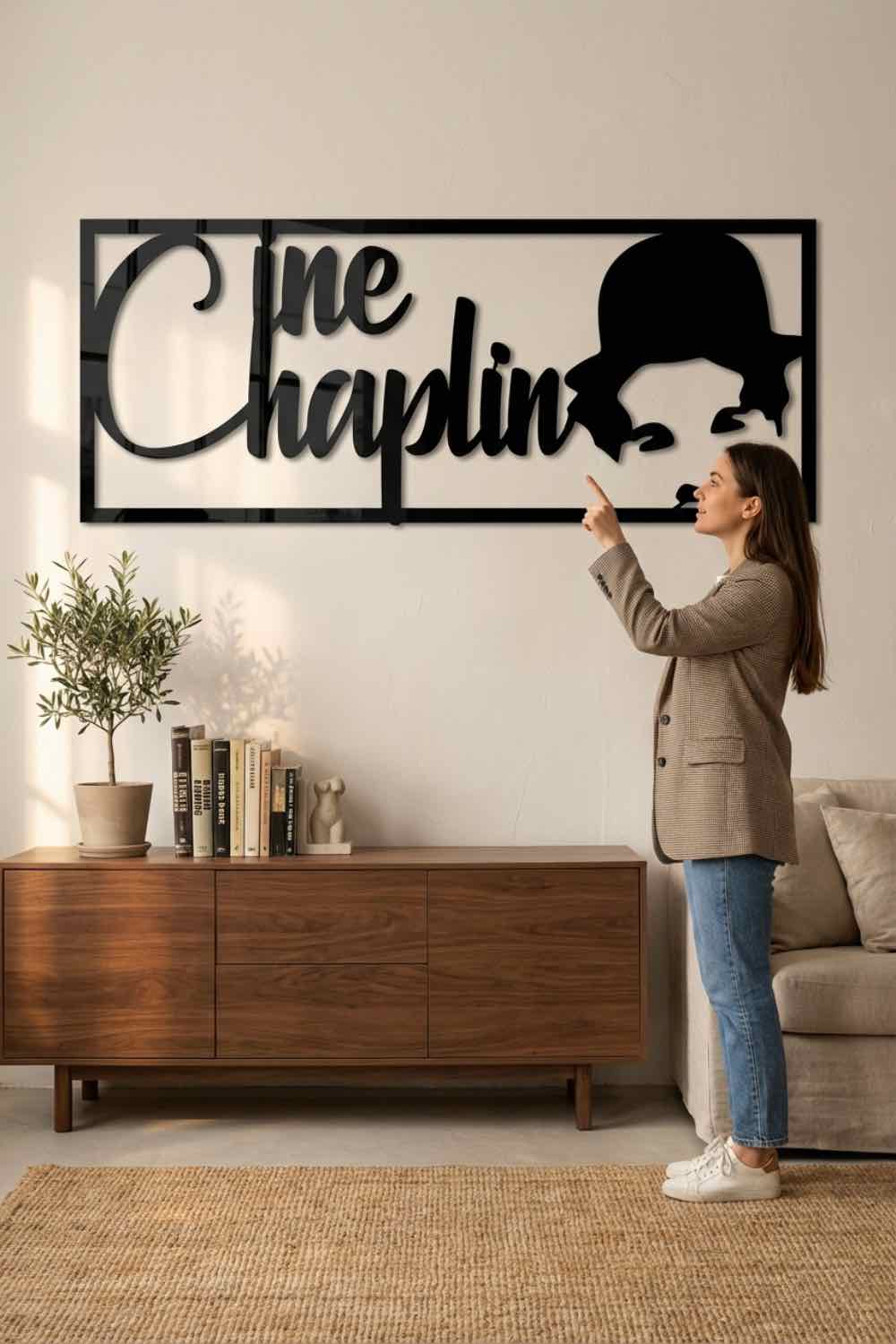 Charlie Chaplin - Cuadro decorativo | Cortayrecorta.es