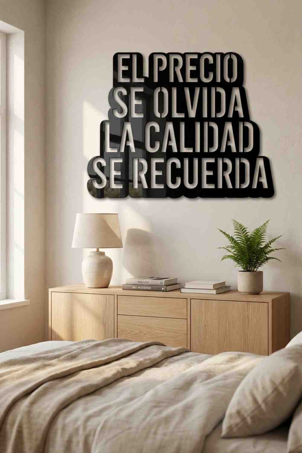 El precio se olvida - Cuadro decorativo | Cortayrecorta.es