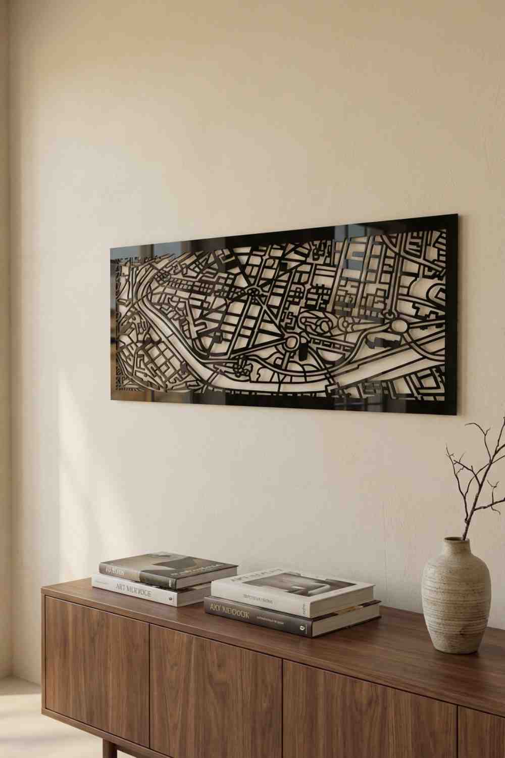 Mapa de Bilbao - Cuadro decorativo | Cortayrecorta.es