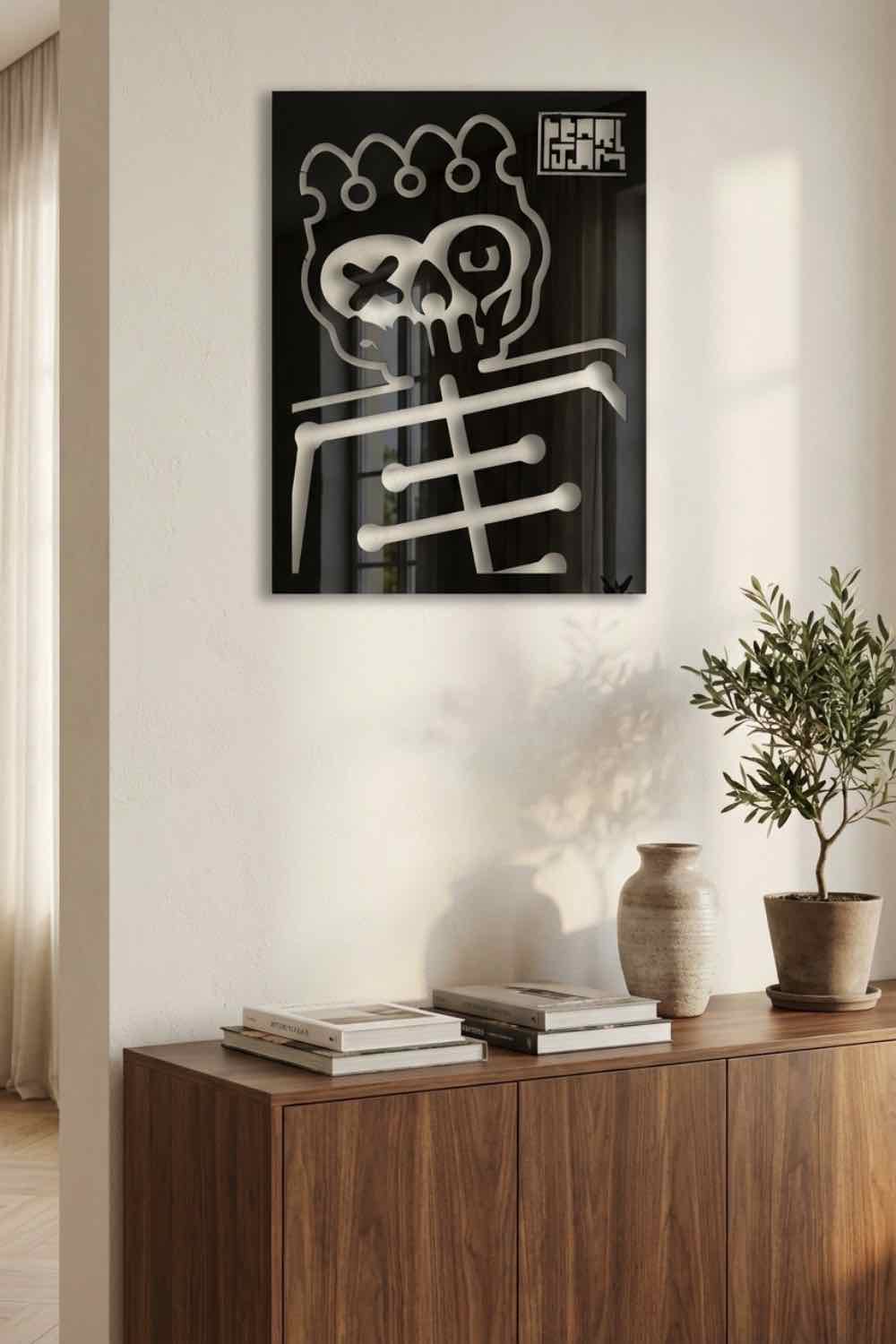 Pearl Jam Calavera - Cuadro decorativo | Cortayrecorta.es