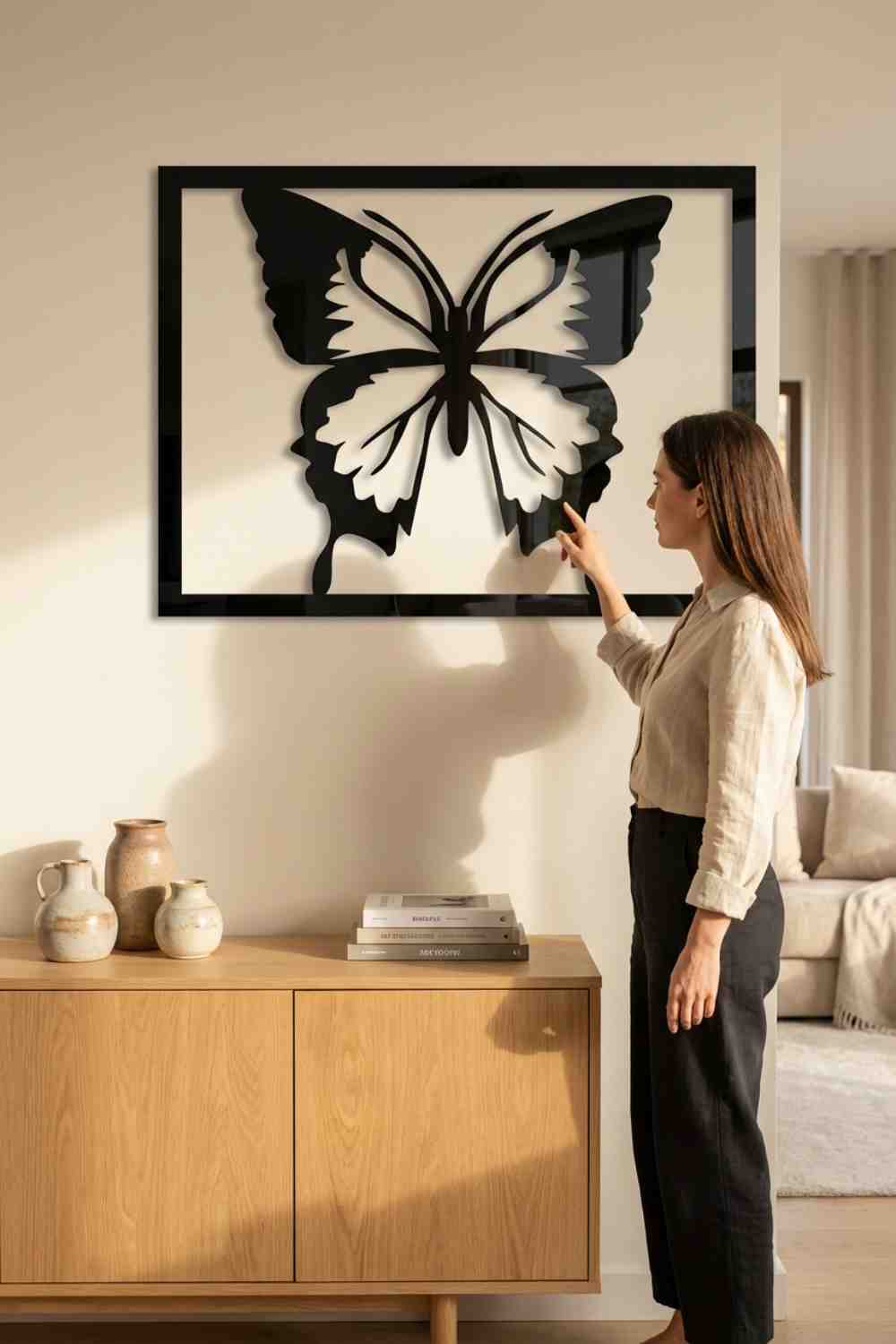 Mariposa - Cuadro decorativo | Cortayrecorta.es