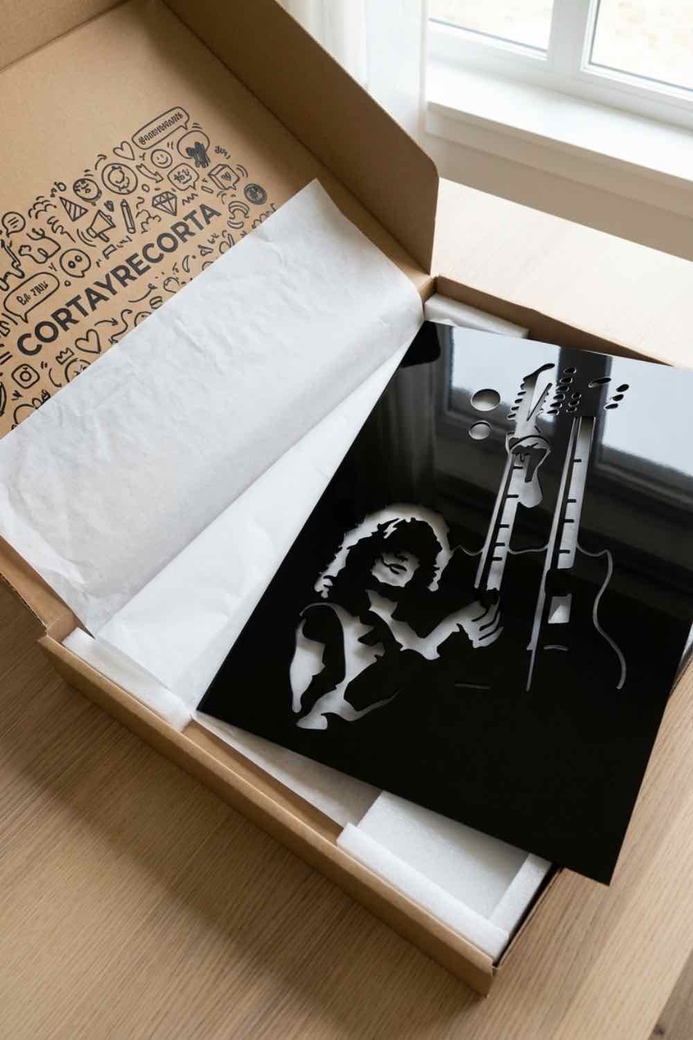 Jimmy Page - Cuadro decorativo | Cortayrecorta.es