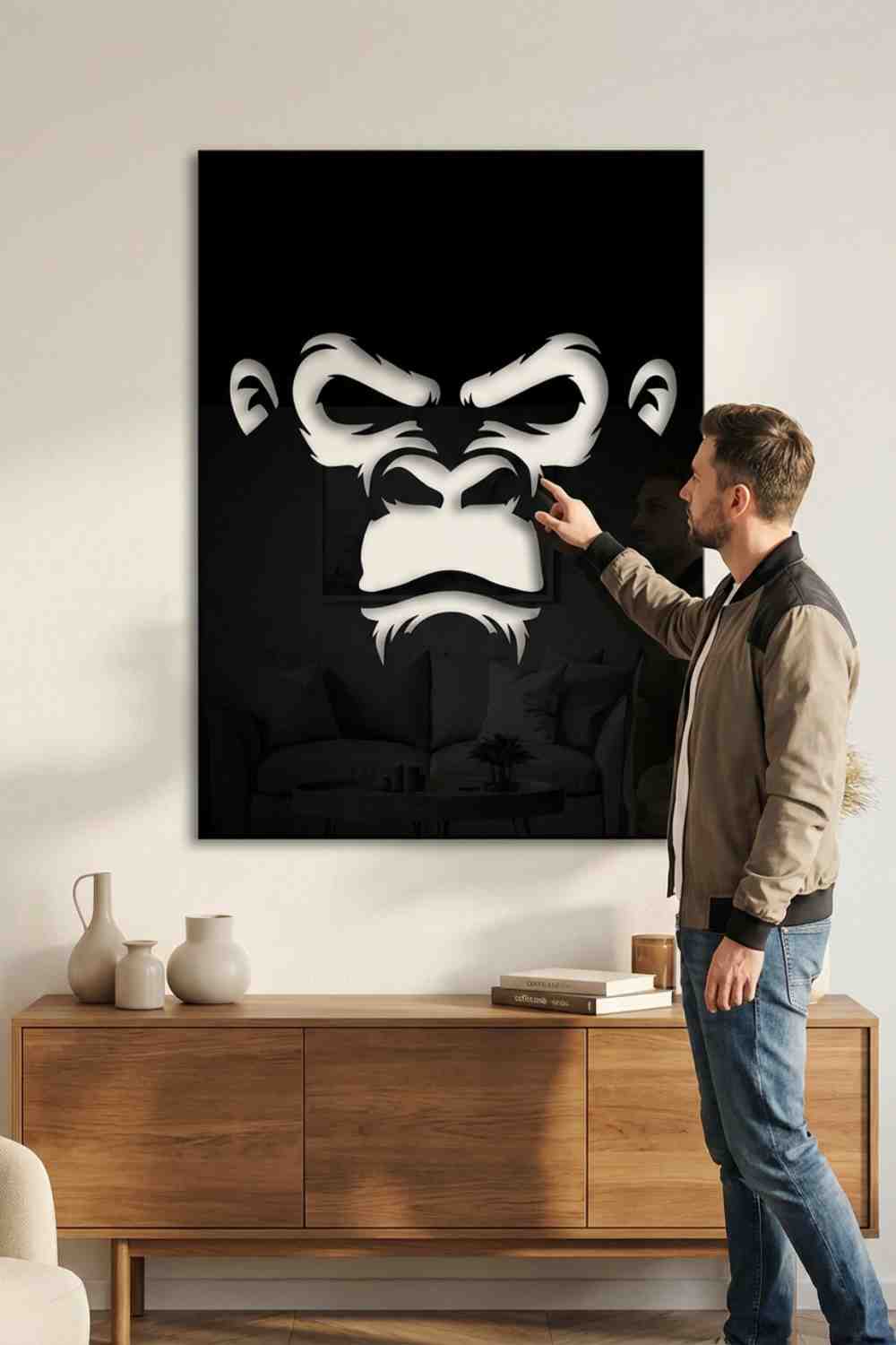 Gorilla - Cuadro decorativo | Cortayrecorta.es