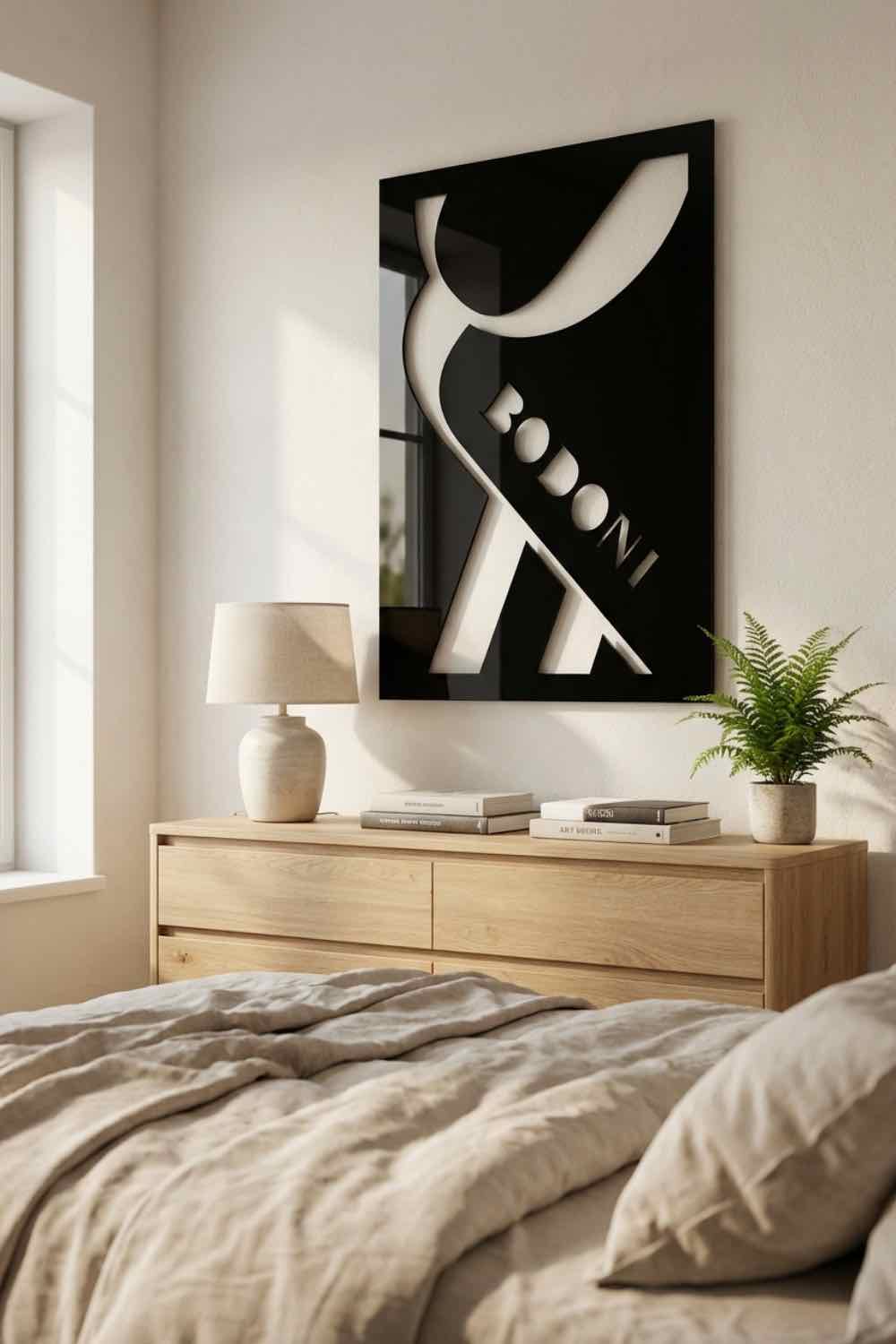 Bodoni Font - Cuadro decorativo | Cortayrecorta.es