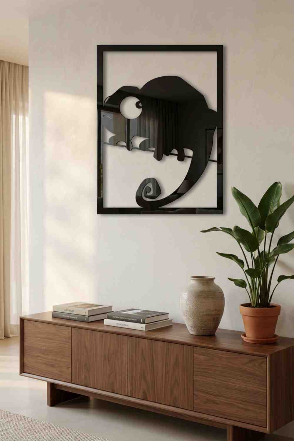 Camaleon Disimulando - Cuadro decorativo | Cortayrecorta.es