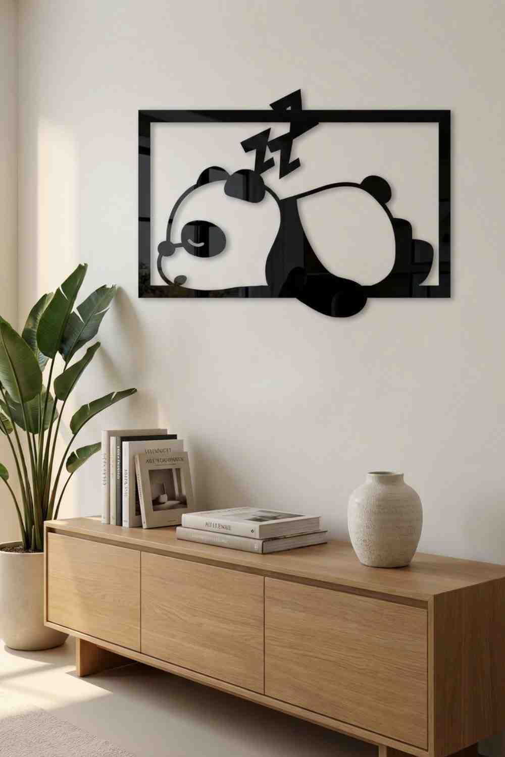 Panda Dormilón - Cuadro decorativo | Cortayrecorta.es