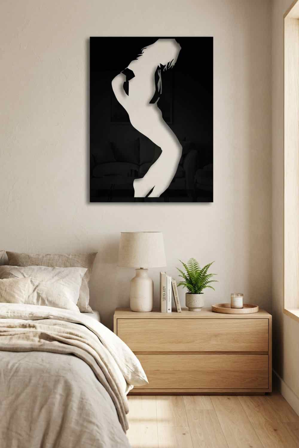 Michael Jackson Siluette - Cuadro decorativo | Cortayrecorta.es