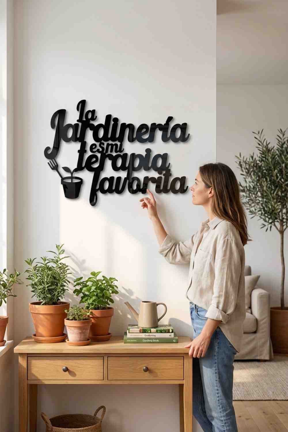 La Jardinería Es Mi Terapia Favorita - Cuadro decorativo | Cortayrecorta.es