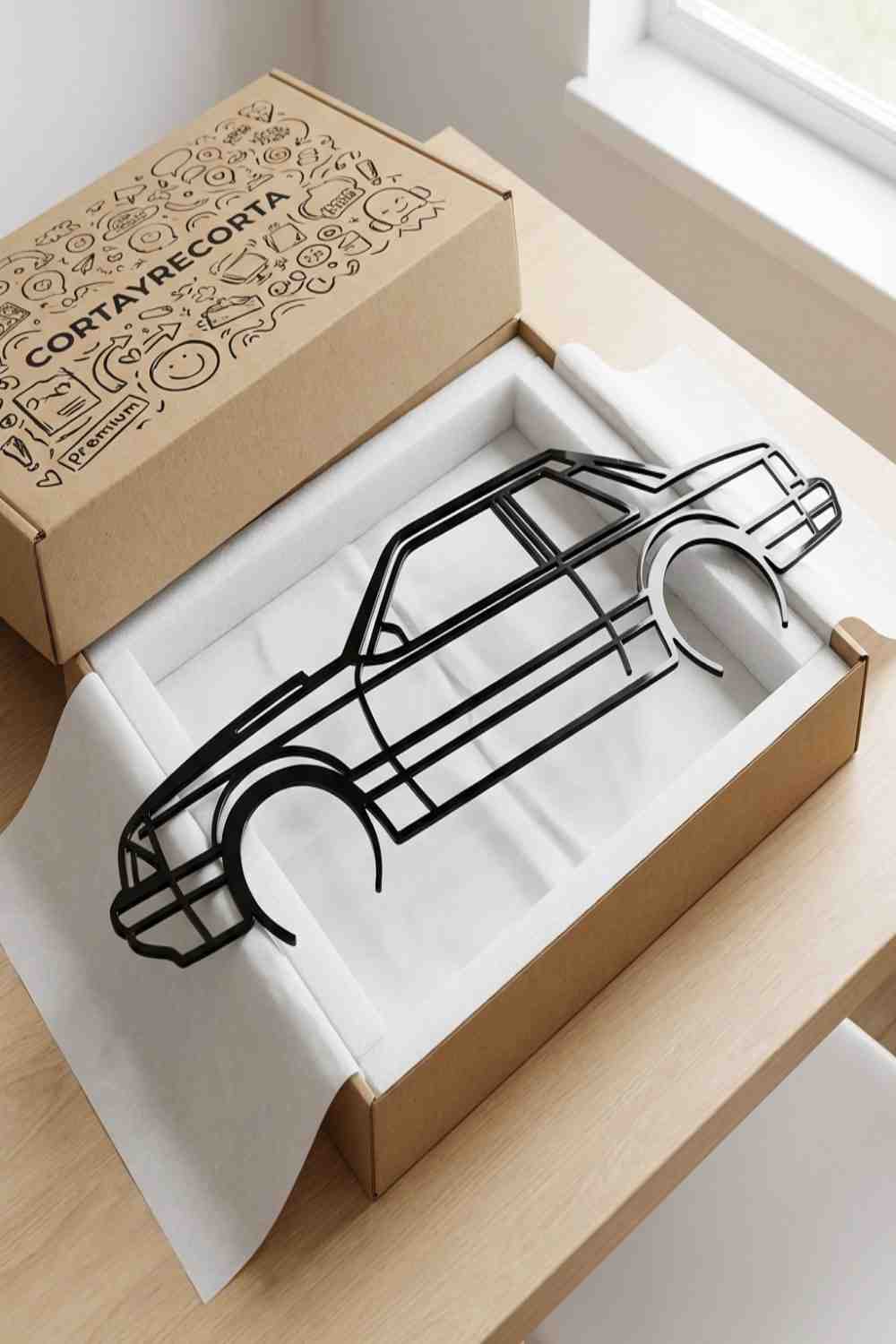 Mustang 1993 Notch Back Detailed - Cuadro decorativo | Cortayrecorta.es