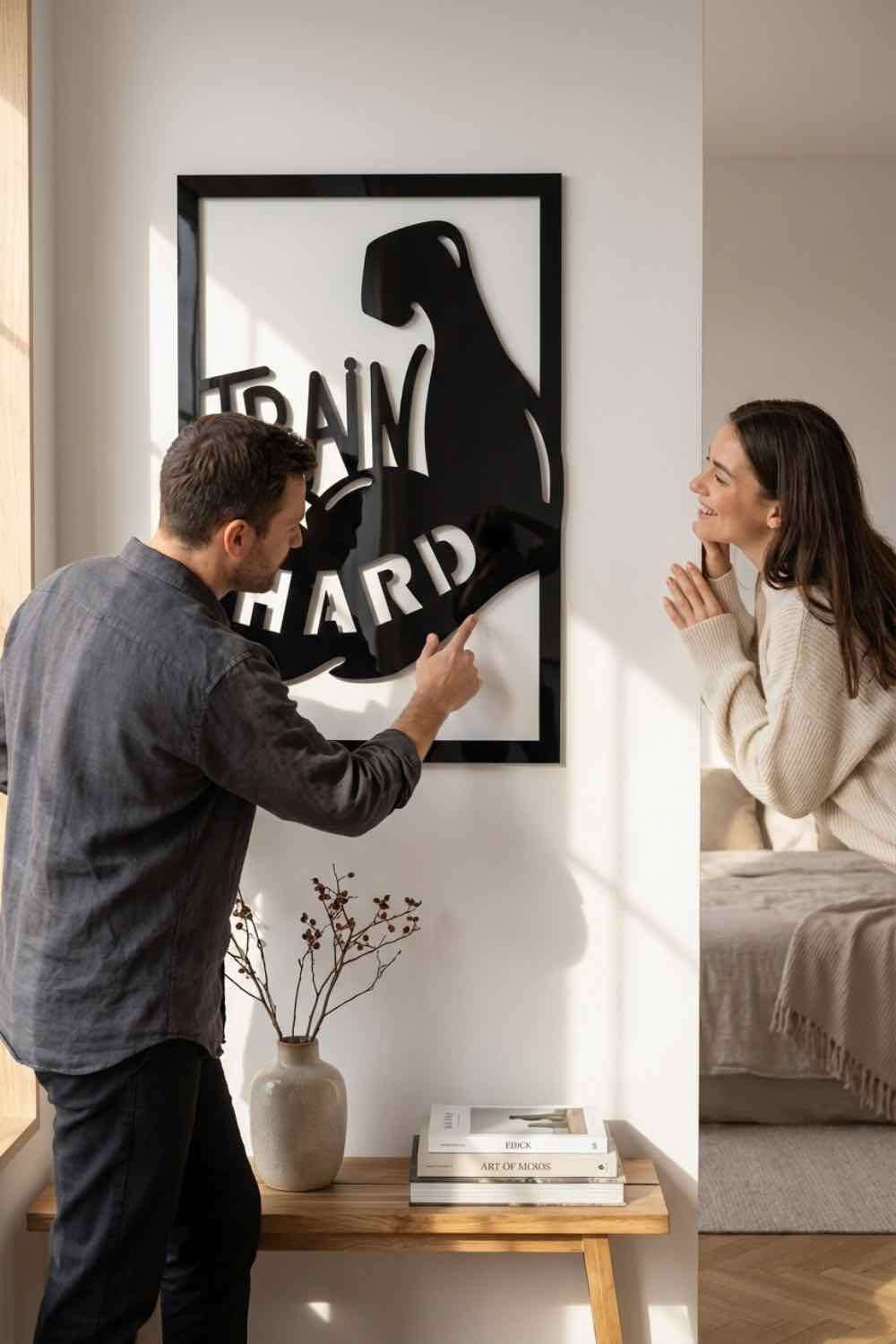 Train Hard - Cuadro decorativo | Cortayrecorta.es