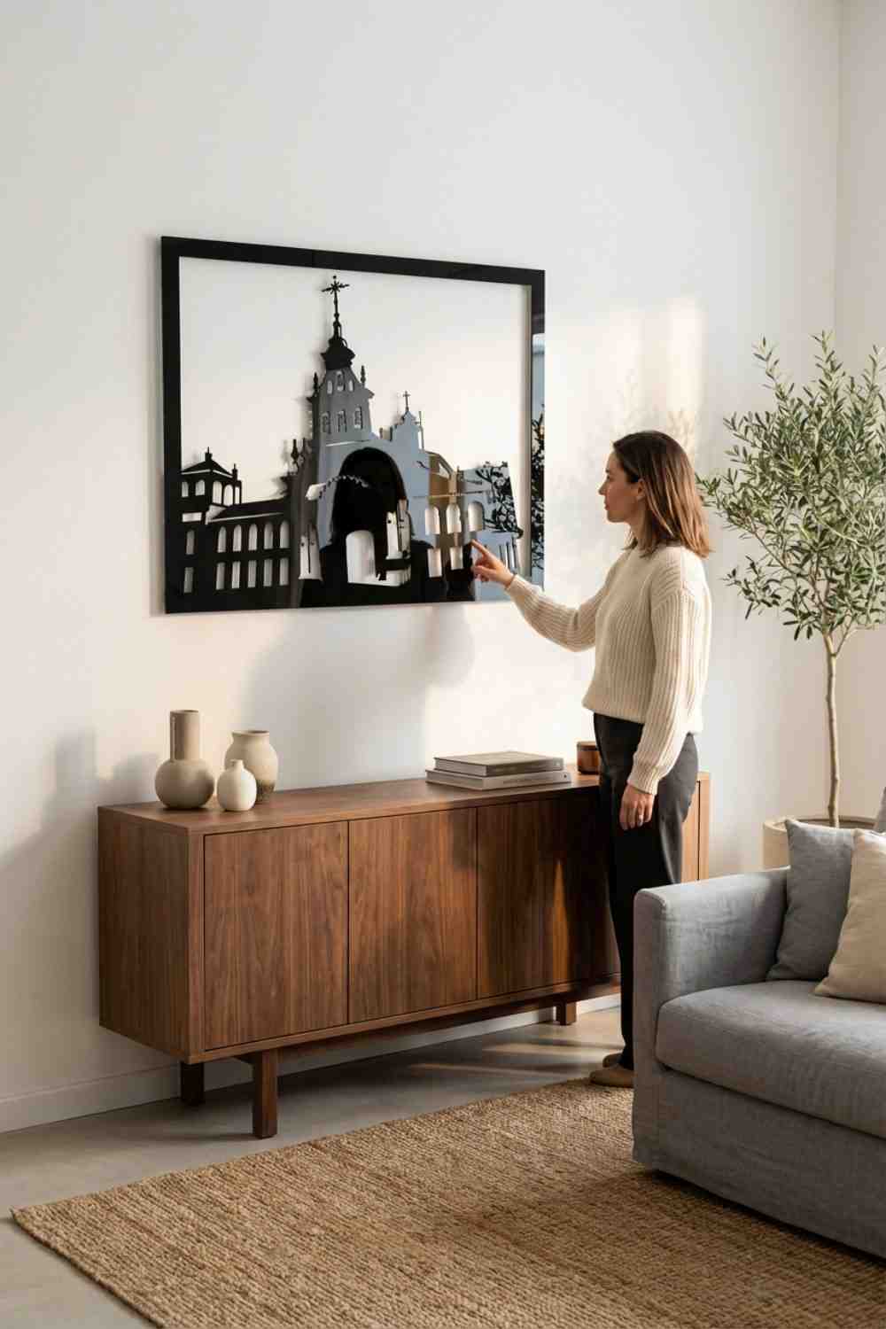 Ermita Del Rocio - Cuadro decorativo | Cortayrecorta.es
