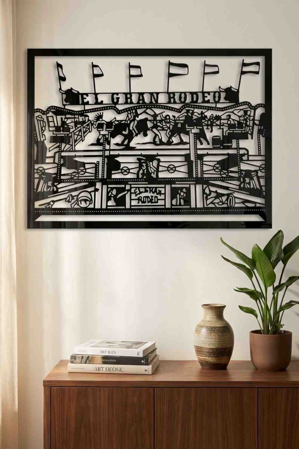 El gran rodeo - Cuadro decorativo | Cortayrecorta.es