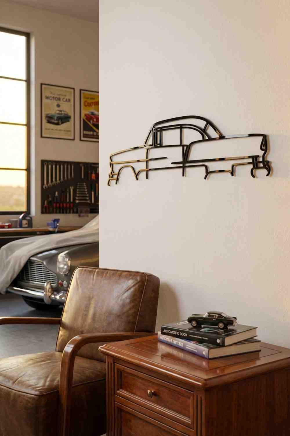 Chevrolet Bel Air 1955 - Cuadro decorativo | Cortayrecorta.es