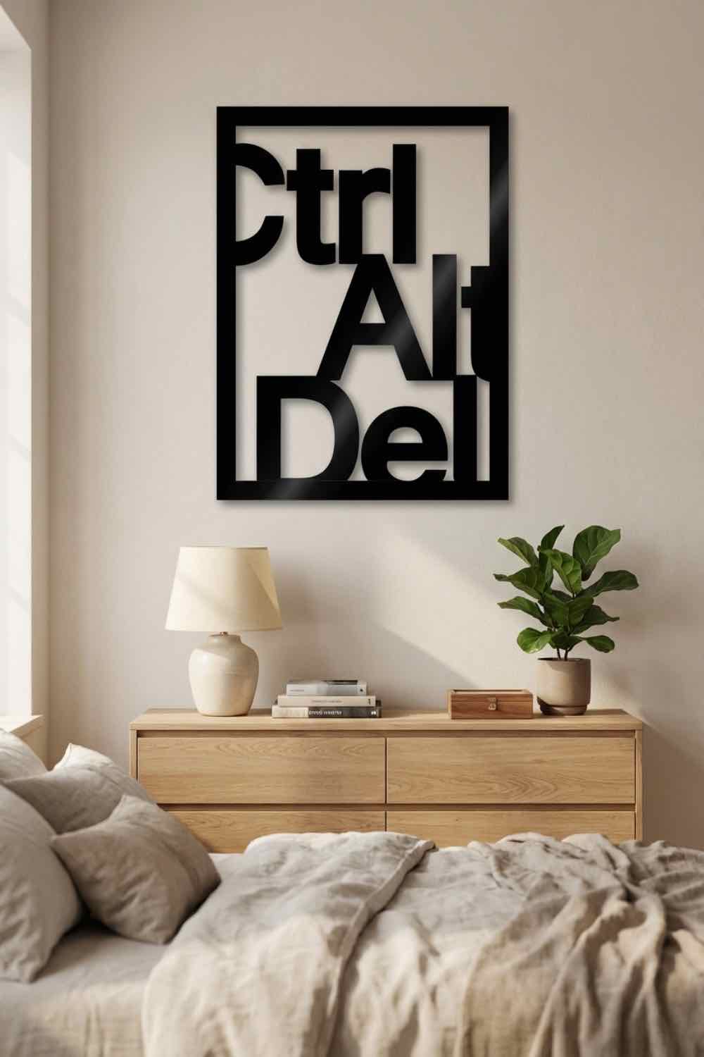 Ctrl Alt Del - Cuadro decorativo | Cortayrecorta.es