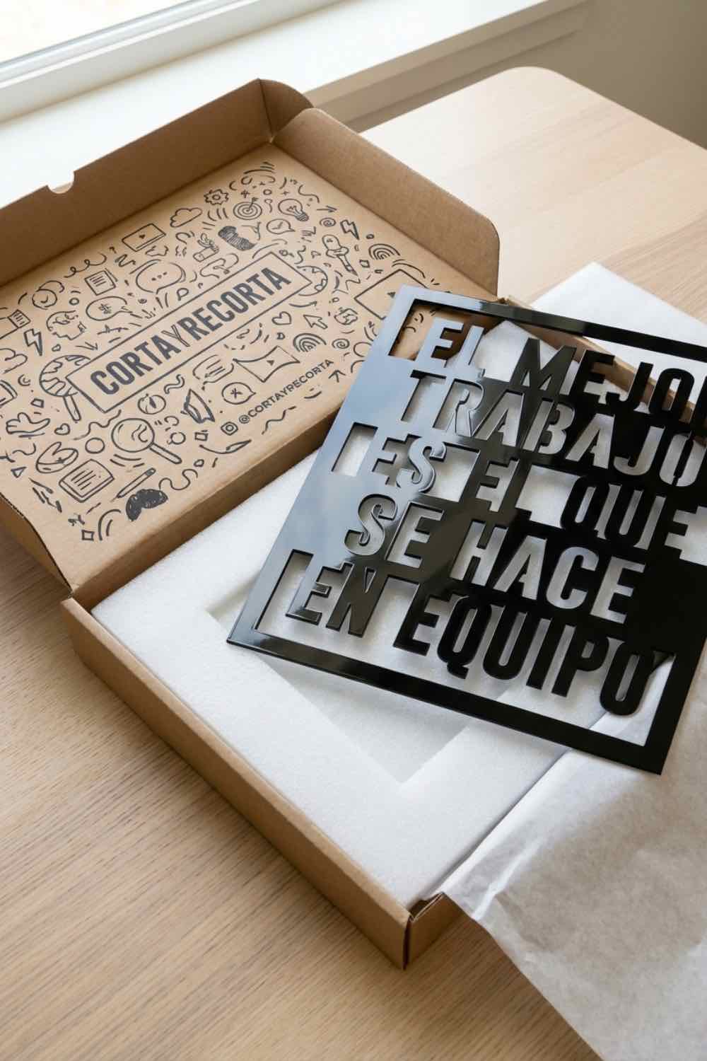 El mejor trabajo - Cuadro decorativo | Cortayrecorta.es