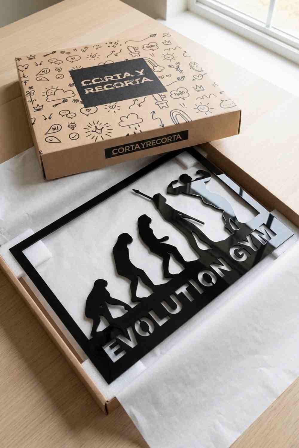 Evolution gym - Cuadro decorativo | Cortayrecorta.es