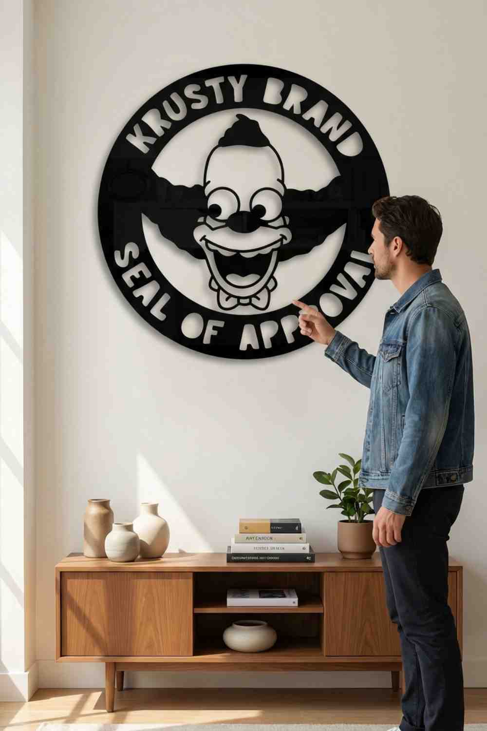 Krusty Sello De Aprobación - Cuadro decorativo | Cortayrecorta.es