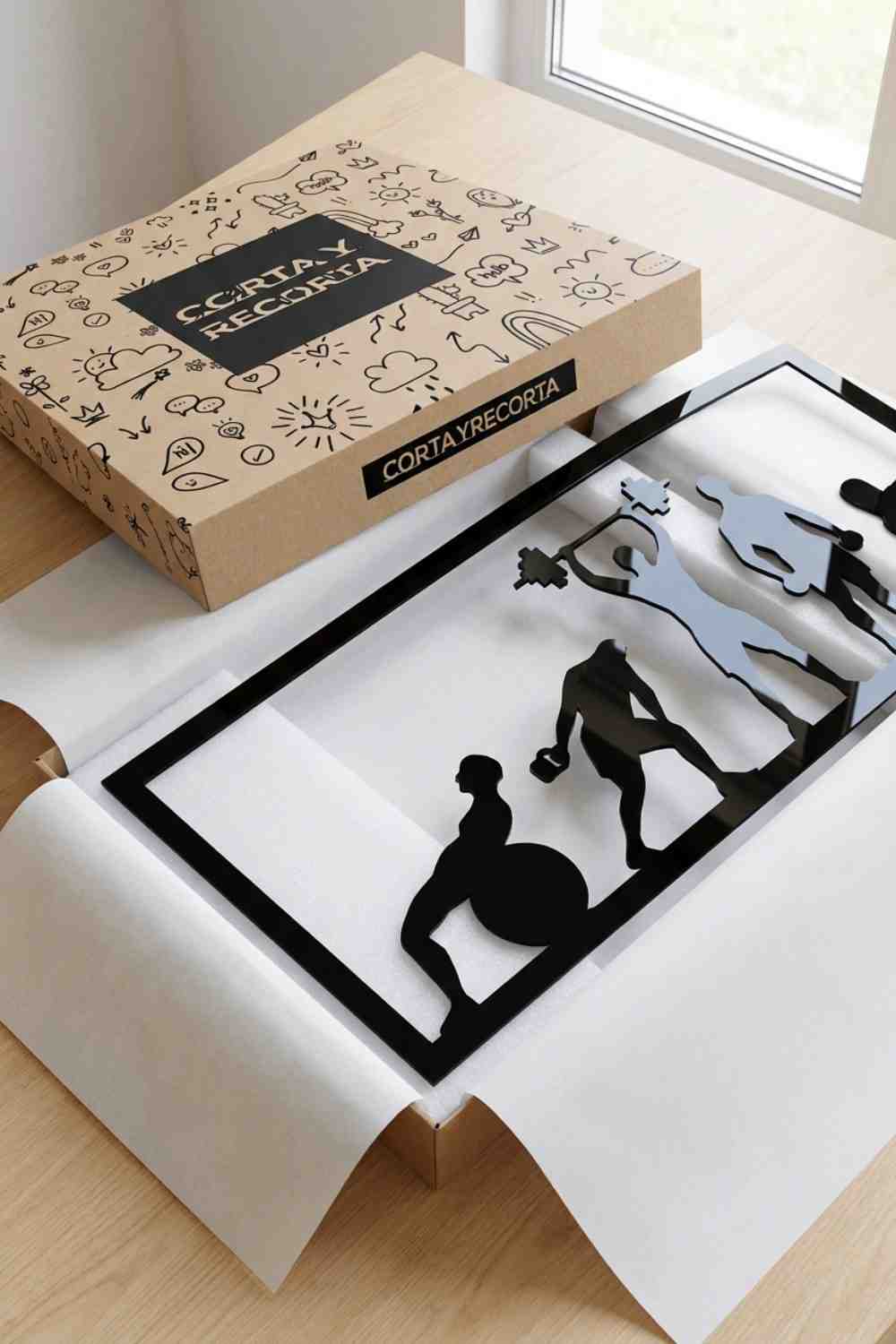 Serie de ejercicios - Cuadro decorativo | Cortayrecorta.es