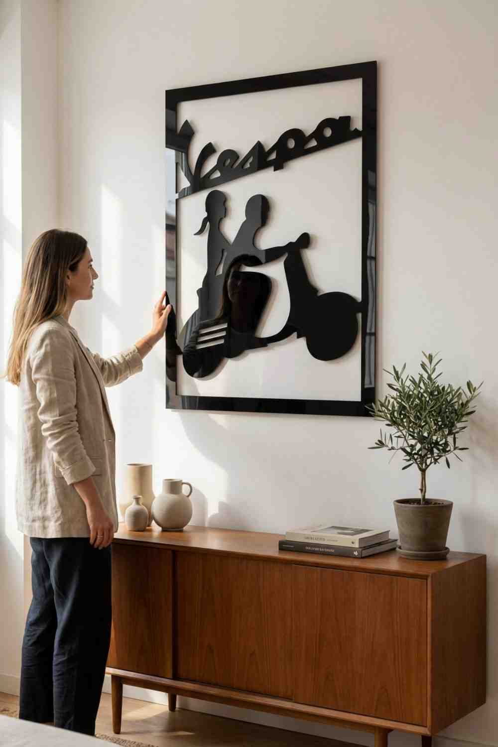My Vespa, My Girl - Cuadro decorativo | Cortayrecorta.es