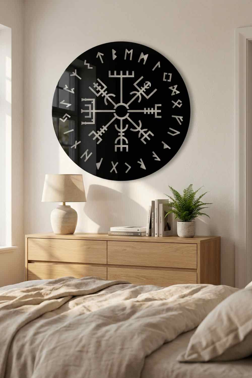 Vegvisir vikingo - Cuadro decorativo | Cortayrecorta.es