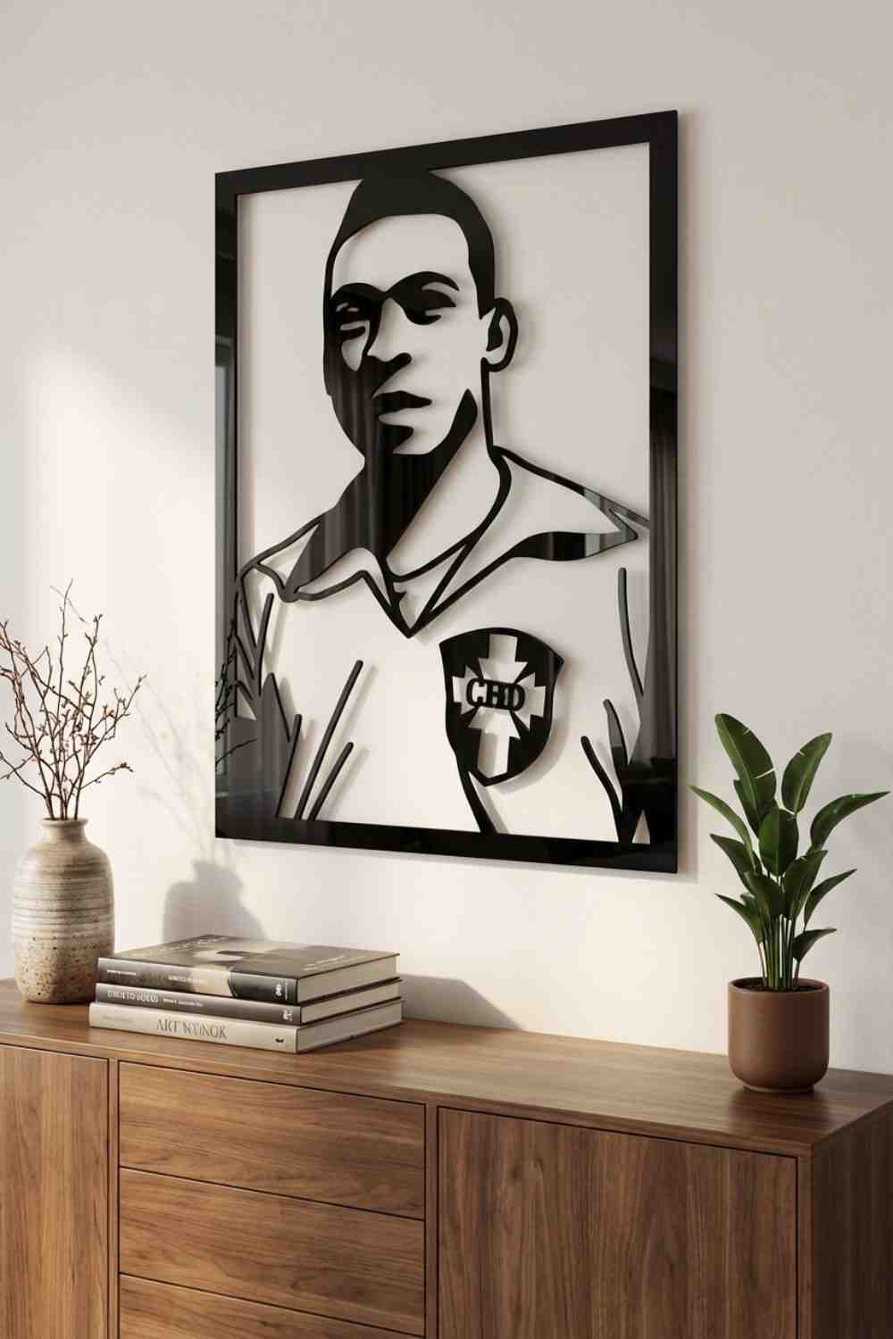 Pelé - Cuadro decorativo | Cortayrecorta.es
