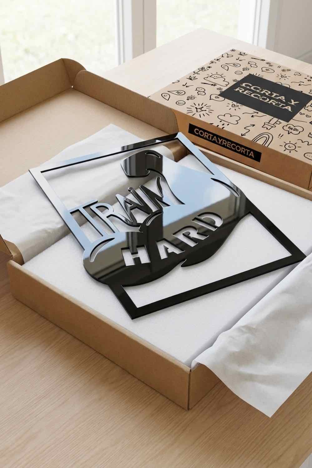 Train Hard - Cuadro decorativo | Cortayrecorta.es