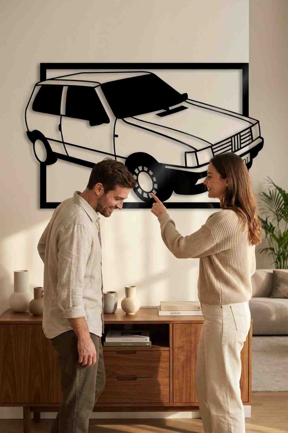 Fiat Uno Abarth - Cuadro decorativo | Cortayrecorta.es